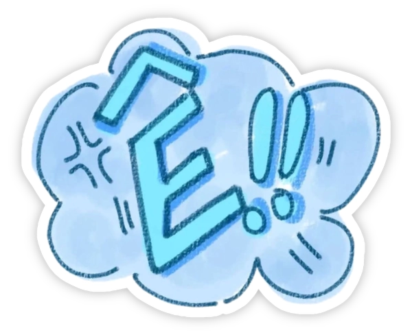 sticker chữ đơn giản