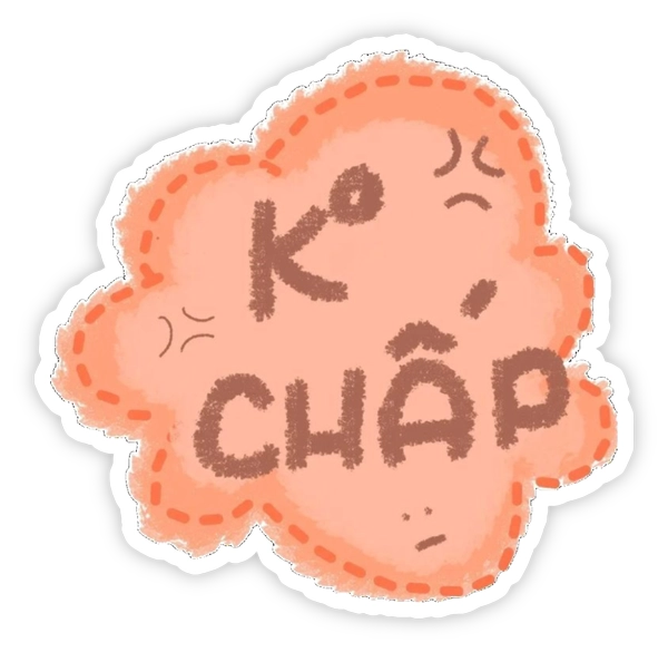 sticker chữ gửi bạn bè