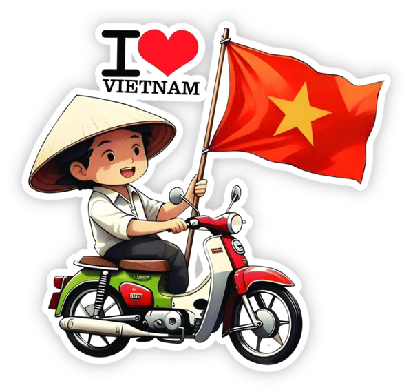 sticker cờ VN đẹp