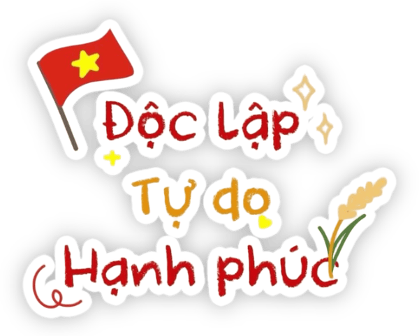 sticker cờ VN nền trắng