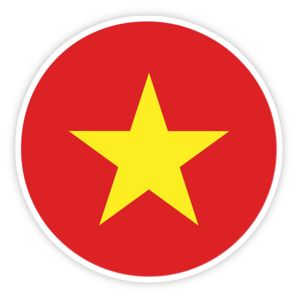 sticker cờ Việt Nam 4K