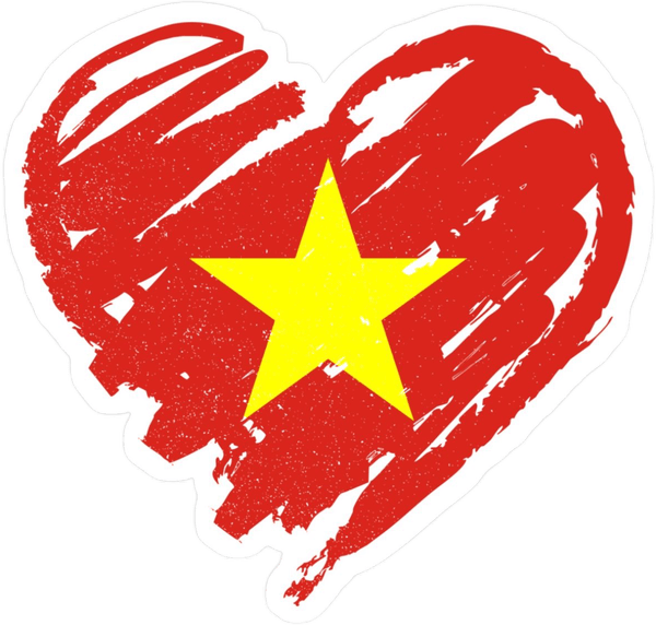 sticker cờ Việt Nam dán ô tô