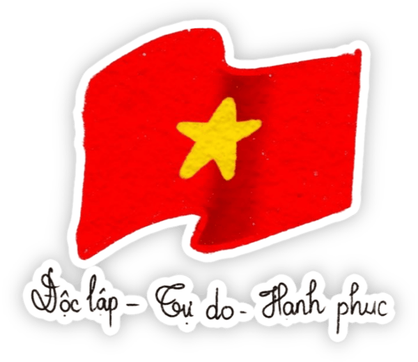 sticker cờ Việt Nam đẹp