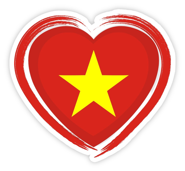 sticker cờ Việt Nam mini đẹp