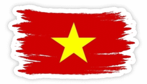 sticker cờ Việt Nam trang trí
