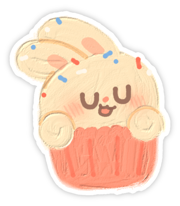 sticker cô gái dễ thương cute