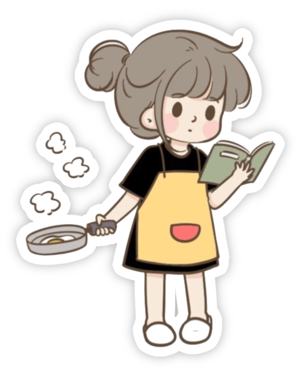 sticker cô gái ngộ nghĩnh