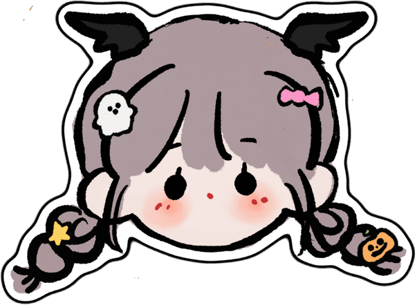 sticker cô gái xinh xắn