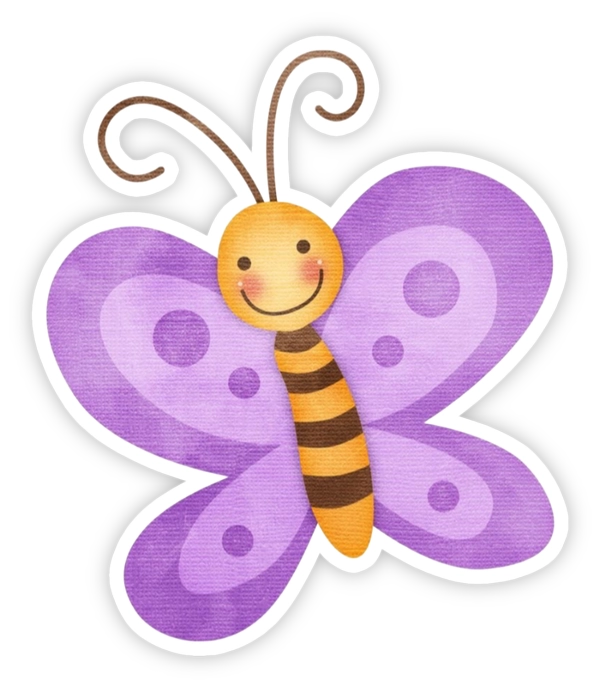 sticker con bướm đẹp mắt