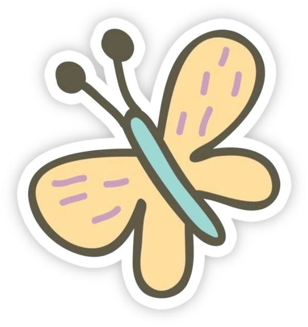 sticker con bướm ảnh đẹp