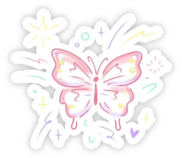 hình dán sticker con bướm