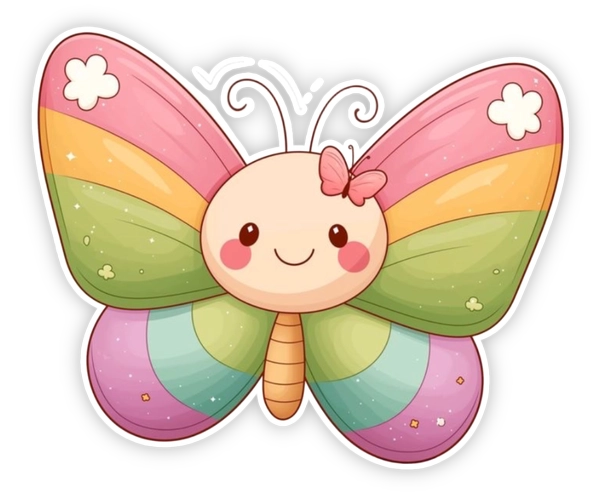sticker con bướm 3 PNG