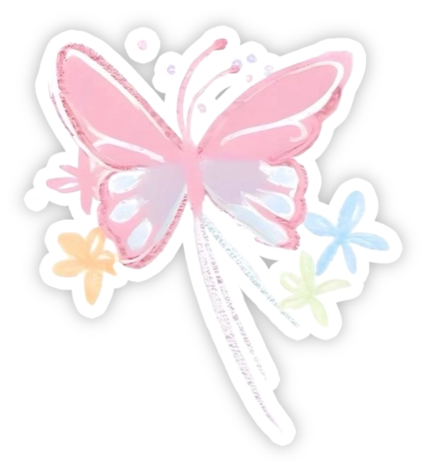 sticker con bướm ngọt ngào