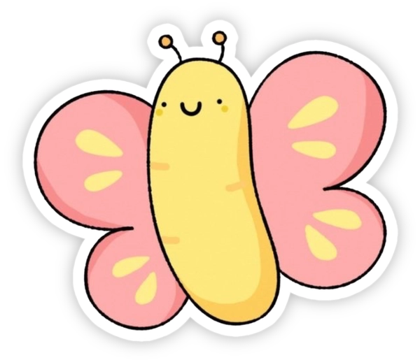 tải free sticker con bướm