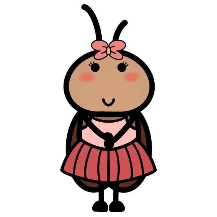 sticker con gián hoạt hình