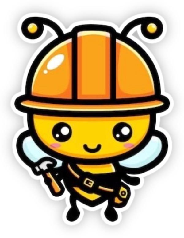 sticker con ong thợ xây