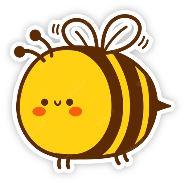 sticker con ong mập