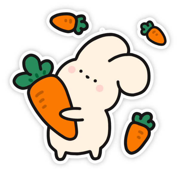 sticker con thỏ