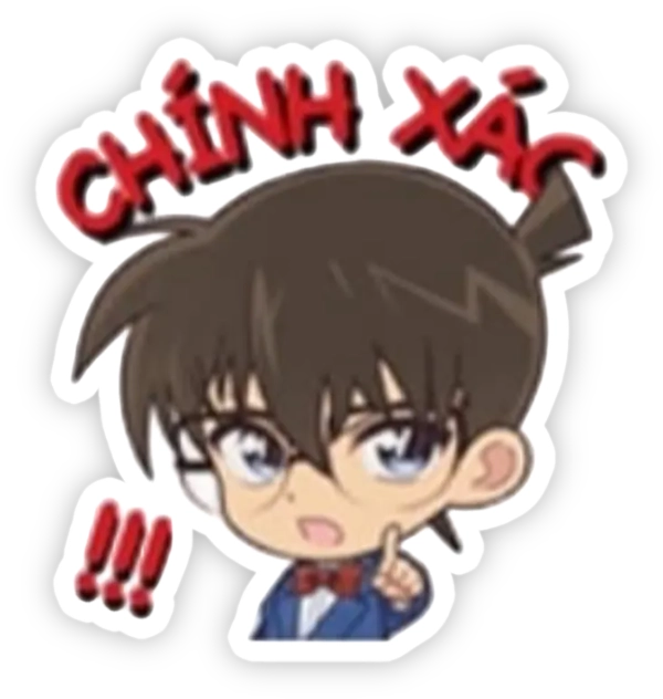 sticker conan chính xác