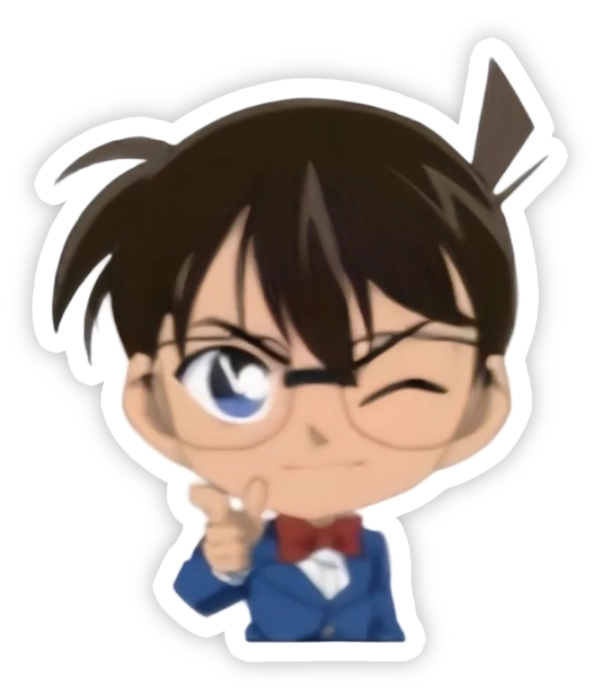 sticker conan cool ngầu