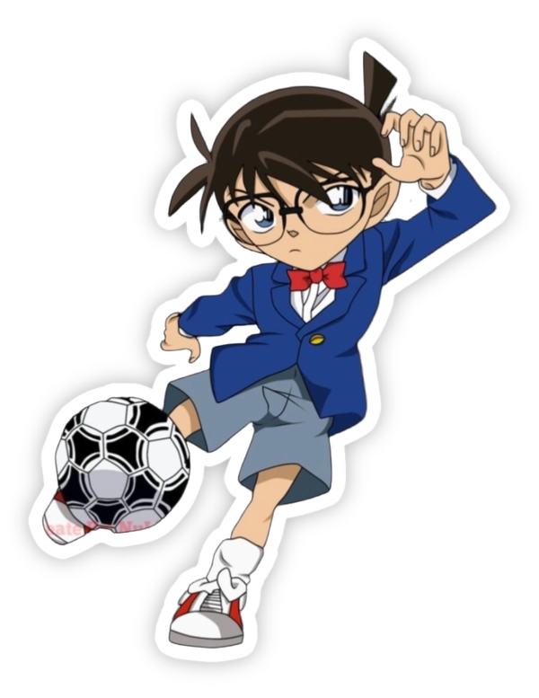 sticker conan đá bóng