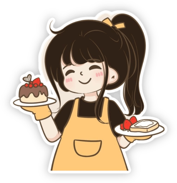 sticker cute nữ