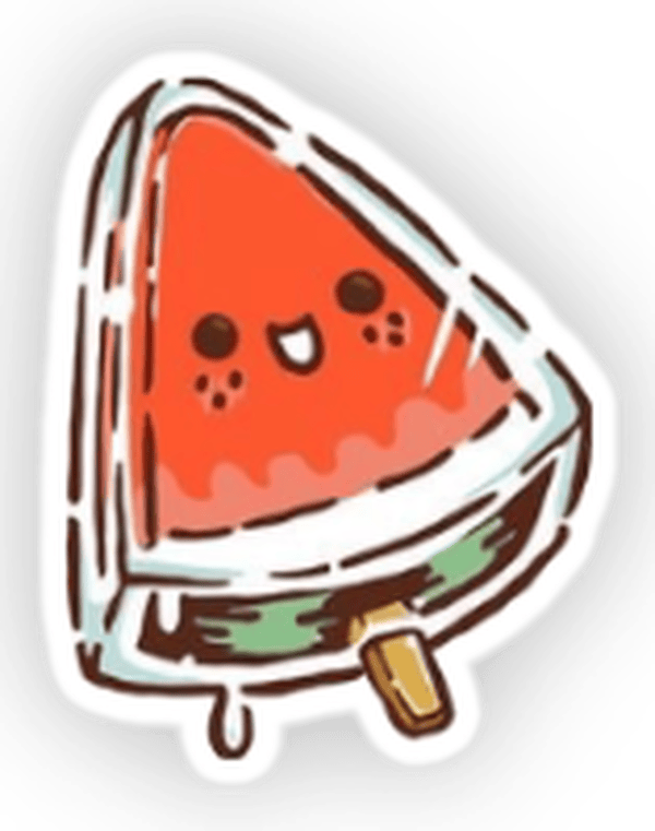 sticker dưa hấu dễ thương đáng yêu