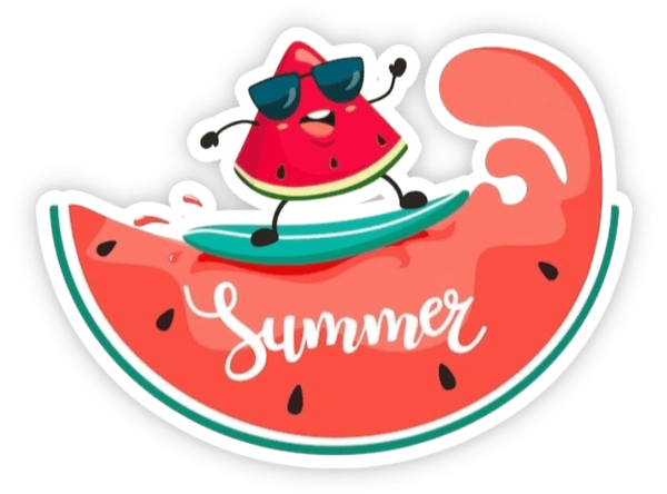 sticker dưa hấu tươi ngon