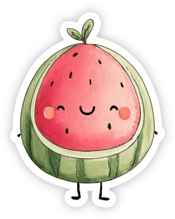 sticker dưa hấu vui nhộn