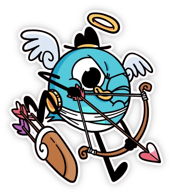 sticker én comic bắn cung