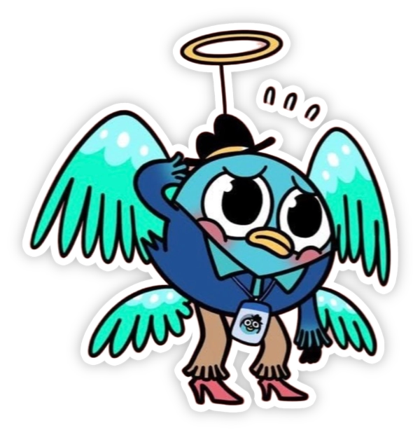 sticker én comic có cánh