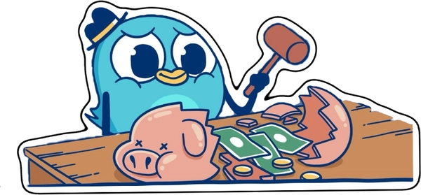 sticker én comic đập heo