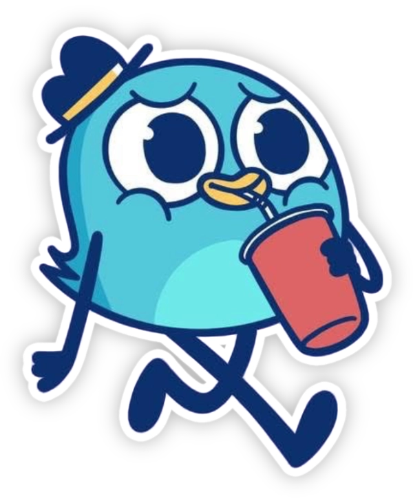 sticker én comic dễ thương