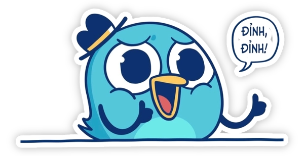 sticker én comic thả like