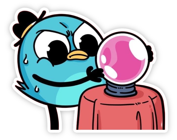 sticker én comic và quả cầu