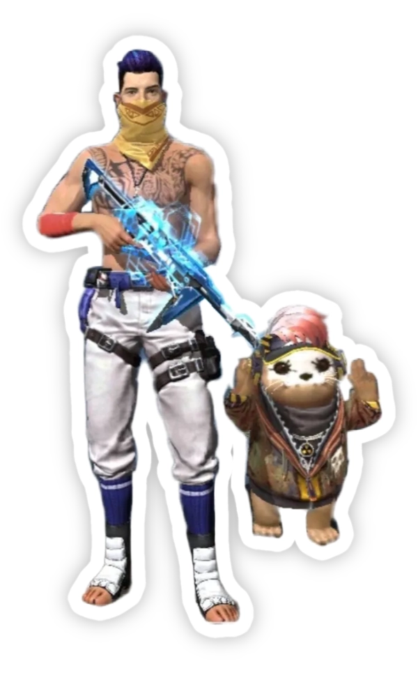 sticker free fire cùng đồng đội