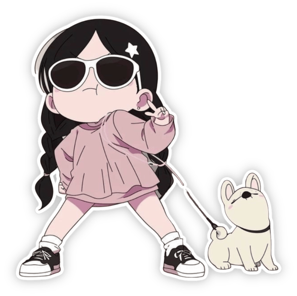 sticker girl cute