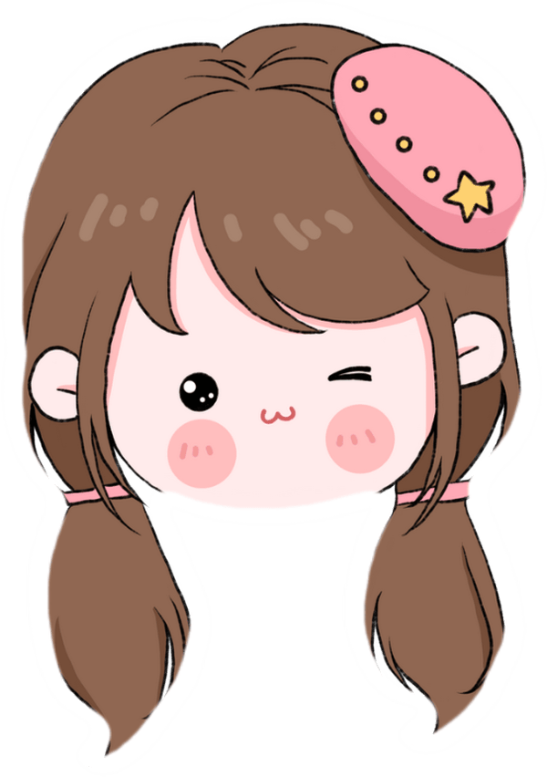 sticker girl kawaii