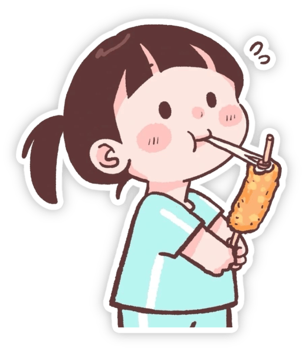 sticker girl vui nhộn đáng yêu
