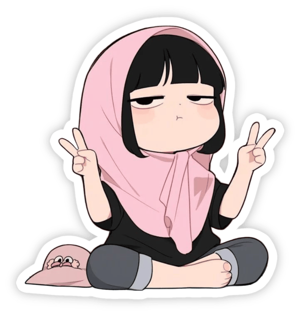 sticker girl xinh xắn