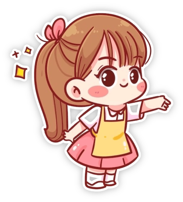 sticker girl xinh