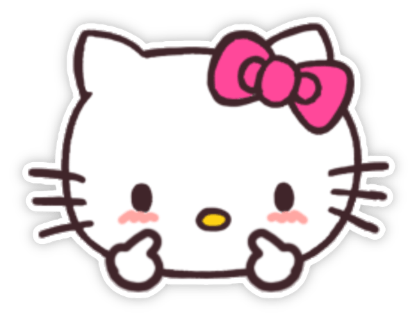 sticker hello kitty bựa