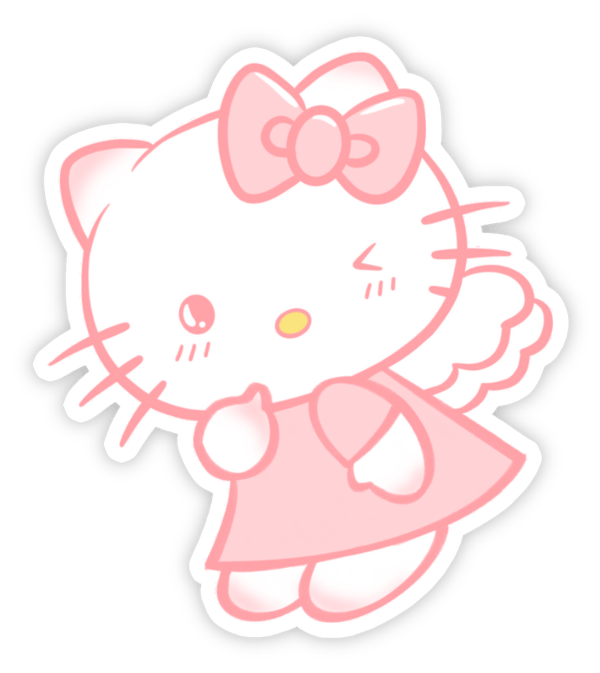 sticker hello kitty dỗi