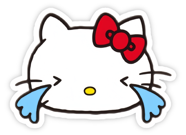 sticker hello kitty mess độc lạ