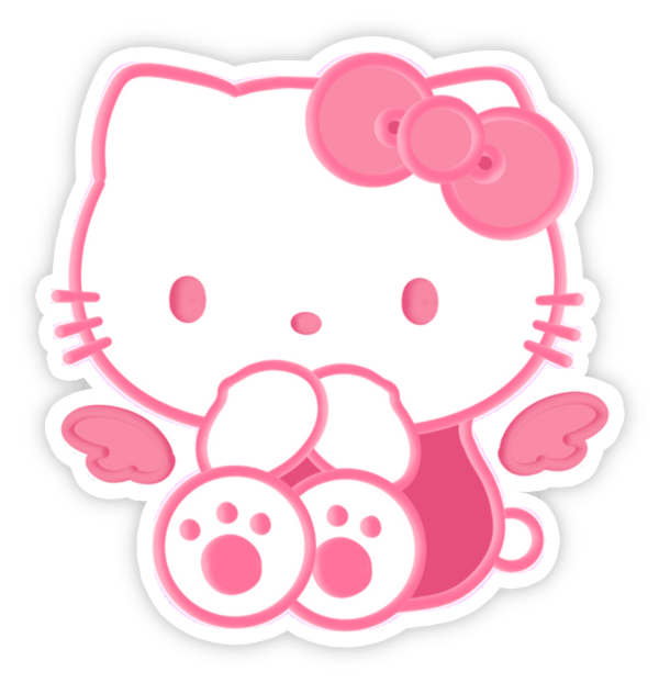 sticker hello kitty messenger