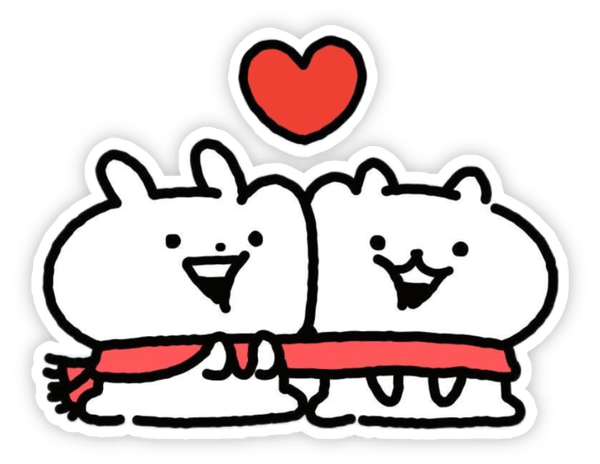 sticker hoạt hình usagyuuun cute