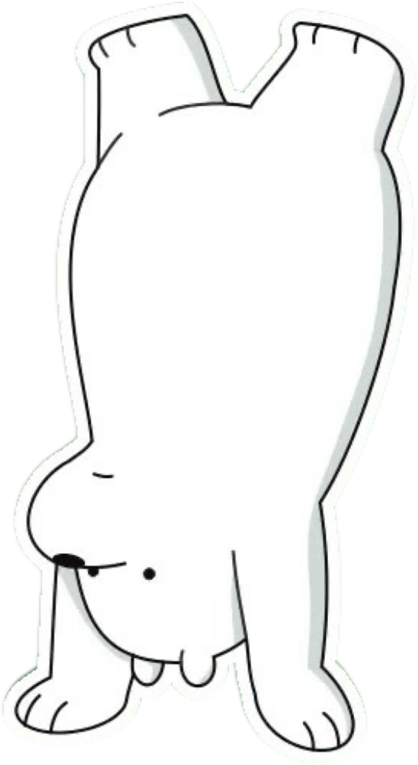 sticker ice bean lộn người