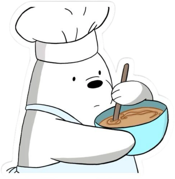 sticker ice bean nấu ăn