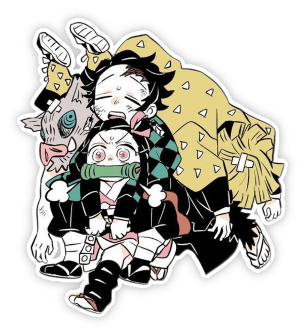 sticker kimetsu no yaiba set