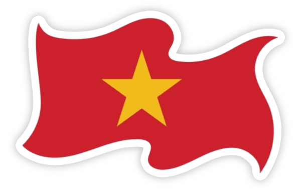 sticker lá cờ VN trong suốt